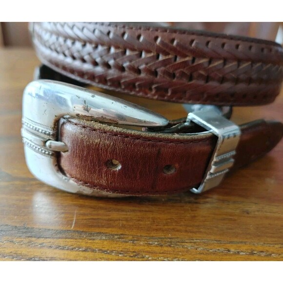 ONYX by BRIGHTON Golf Concho Belt Woven Details GolfSwing Size 34 Fits 31-34READ - Picture 10 of 11